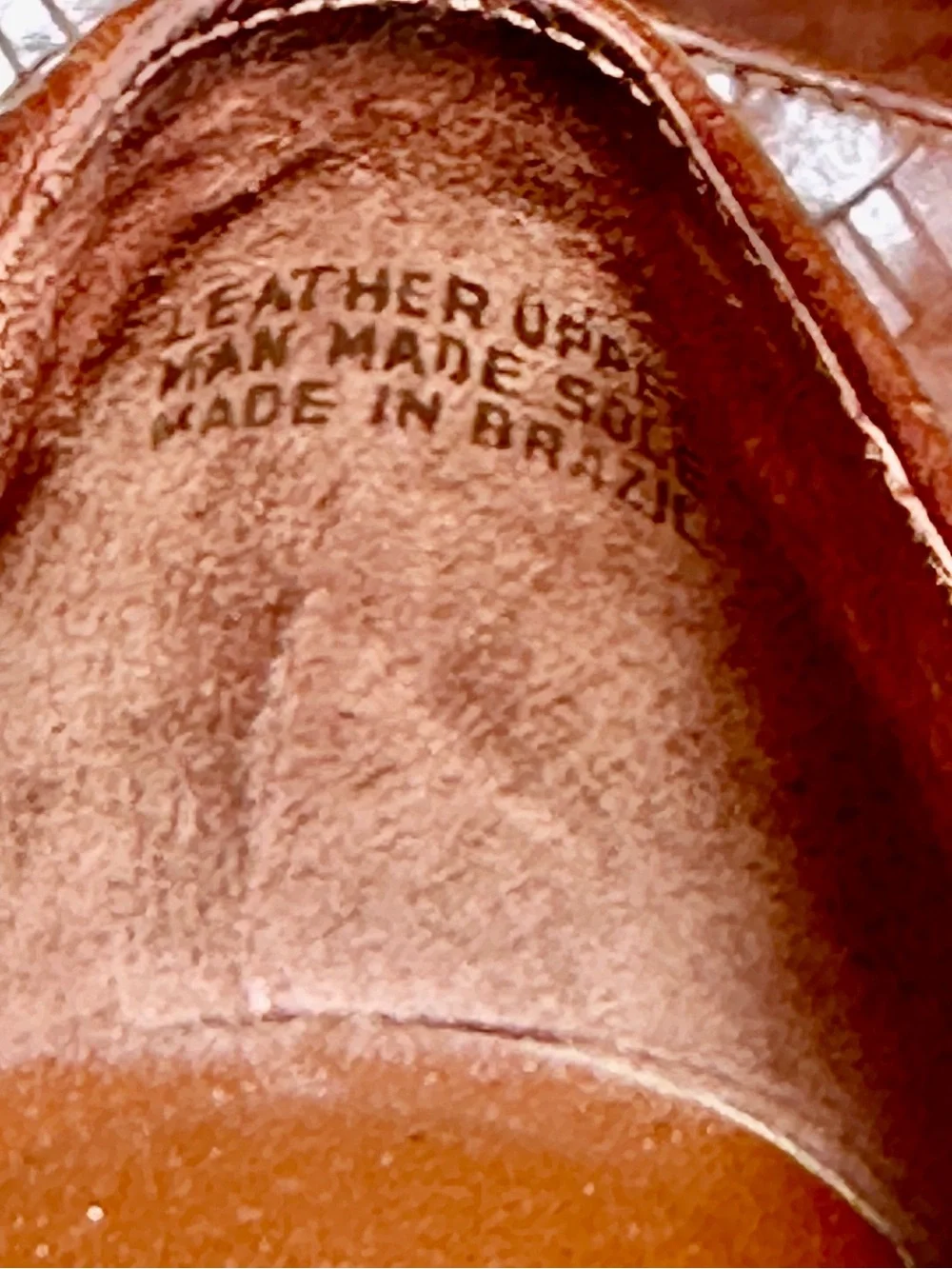 Etienne Aigner Woven Leather Flats - Rust